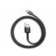 BASEUS Kabl Cafule USB To Type-C 3A 0.5m crna - CATKLF-AG1