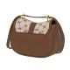 CAVALLI CLASS crossbody ženska torba BEATRICE, Light Monogram & Chocolate - CCHB01772500