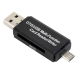 Čitač kartica Card Reader JWS-AD200 crni - 610007