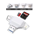 Čitač kartica SD microSD na Type C Lightning USB 2.0 JWD-84 crni - 91949-1-1