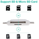Čitač kartica SD microSD na Type C Lightning USB 2.0 JWD-84 crni - 91949-1-1