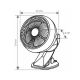 HOME Stoni punjivi ventilator sa štipaljkom CLF10-BK - EP3158841