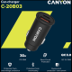 CANYON Punjač za auto USB-A/C,С-20B03 - CNS-CCA20B03