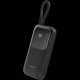 CANYON Power bank OnPower 101 sa kablom 10000 mAh PD22.5W, crna - CNS-CPB101BK