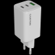 CANYON Punjač CU65ACC GaN 65W 2xPD 1xQC, bela - CNS-CUW65ACC