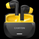 CANYON Bluetooth slušalice HEXAGON 7 TWS, crna/žuta - CNS-TWS7BY