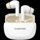 CANYON Bluetooth slušalice HEXAGON 7 TWS, bela/bež - CNS-TWS7WB