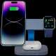 CANYON Wireless charging station Hexagon 310 3in1, siva/plava - CNS-WCS310DGBL