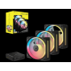 CORSAIR Kuler za PC iCUE Link LX120-R/RGB 120mm triple, crna - CO-9051050-WW