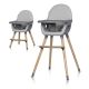 COLIBRO Hranilica za bebe 3u1 Scandi dove, siva - KR-CO-SCANDI-DO