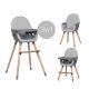 COLIBRO Hranilica za bebe 3u1 Scandi dove, siva - KR-CO-SCANDI-DO