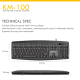 FANTECH Tastatura i miš KM100 - 73176