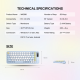 Combo miš tastatura wireless Fantech WK-898 GO mochi85 pink - 221132