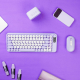 Combo miš tastatura wireless Fantech WK-898 GO mochi85 ljubičasta - G221133