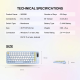 Combo miš tastatura wireless Fantech WK-898 GO mochi85 pink - G221132