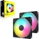 CORSAIR Kuler 140mm RS140 ARGB dual pack, crna - CO-9050183-WW