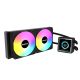 RAIDMAX LM240 ARGB CPU LIQUID COOLER WITH ANIMATION DISPLAY - Vodeno hlađenje crno (LM240BK) F - EP2765934