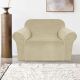 BLUE BELL Rastegljiva navlaka za fotelju 80-120cm Velvet, krem - 50199