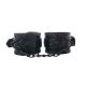 Crne lisice za ruke sa crnim lancem Black Wrist Cuffs - ff001032