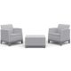 KETER Baštenske fotelje sa box stolom Scandi forma, siva - CU 264090