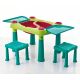 KETER Sto dečiji sa dve stolice set Creative Fun, tirkizna/svetlo zelena - CU 231593