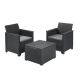 KETER Balkonski set Elodie sa box stolom, grafit - CU 254094