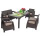 KETER Baštenski set Corfu Fiesta, Pe-ratan, braon CU 258945 - CU 258945