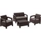 KETER Baštenski set Corfu II, Pe-ratan, braon CU 258952 - CU 258952