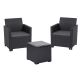 KETER Balkonski set Marie sa box stolom Vigo, grafit CU 259723 - CU 259723