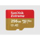 MicroSDXC SanDisk 256GB Extreme, SDSQXAV-256G-GN6MA + adapter - EP3199924