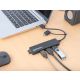 USB-C HUB 4port Manhattan 180863 3.2 G1+USB-C/5Gbps/Crni - EP3020426