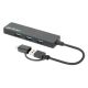 USB-C HUB 4port Manhattan 180863 3.2 G1+USB-C/5Gbps/Crni - EP3020426