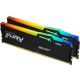 RAM DIMM DDR5 16GB (2x8GB) 5600MHz Kingston FURY Beast RGB KF556C40BBAK2-16 - EP2838743