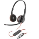 HP Slušalice Poly Blackwire 3225 Stereo USB-C Headset +3.5mm +USB-C/A adapter 8X229AA, crna - 8X229AA