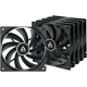 Ventilatori ARCTIC F12 Value Pack black 5 kom (120*120*25) - EP3090219