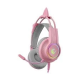 Slušalice žične gaming Rampage RM-K91 X-CATTY 7.1 RGB roze 36032 - EP3098631