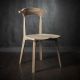 MEDA FURNITURE Luka – drvena stolica sa tapaciranim sedištem - TakuIzd45