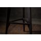 MEDA FURNITURE Drvena Barska stolica crna - CrnTerBar35