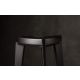MEDA FURNITURE Drvena Barska stolica crna - CrnTerBar35