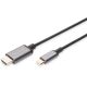 DIGITUS Kabl USB Tip C na HDMI 4K, 1.8m, crna - DA-70821