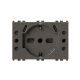 Uticnica USB P503 (1 suko+2 bipasso+2 USB C) Vimar Arke metal 4BUSBP503.V19M - EP3055501