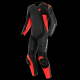 DAINESE Assen 2 1-del perf kožno crn/crn/flu-crv 56 - DAI1513465P7556