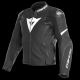 DAINESE Avro 4 kožna jakna crn/crn/bel 56 - DAI153381022A56
