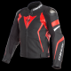 DAINESE Avro 4 kožna jakna crn/crv/bel - DAI153381025A
