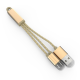 Data kabl LDNIO LC89 sa priveskom za iPhone lightning/micro USB zlatni - 47030