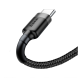 Kabel Baseus cafule Type-C na Type-C 3A sivo crni 1m - CATKLF-GG1