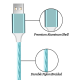Kabel LED iPhone Lightning beli. - 046287