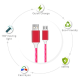 Kabel LED iPhone Lightning beli. - 046287