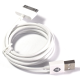 Kabel Teracell Plus iPhone 4 2A beli 1.2m - 019797