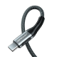 Data kabl KONFULON DC43 PD 60W Fast Charge Type C na Type C crni 1m - 215323-1